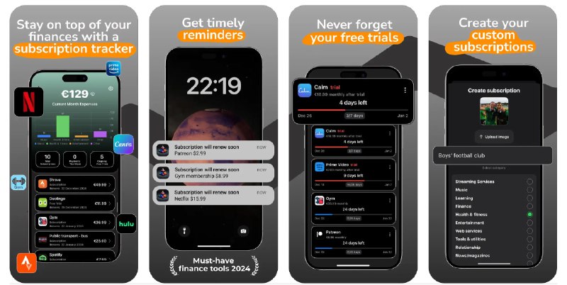  #应用限免  软件名称：Bill organizer: 99subs  支持平台：#iOS 16.0+  软件价格：内购限免  软件简介：一款订阅管理应用，可以帮助您跟踪和管理定期付款和订阅服务