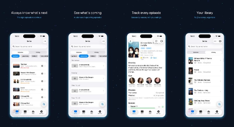  #优质应用  软件名称：TVdex - Private TV & film tracker  支持平台：#iOS 18.0+  软件价格：免费  软件简介：一款本地优先的影视追踪管理工具，支持按集追踪剧集进度、即将播出日历、评分整理、自定义列表和观看统计