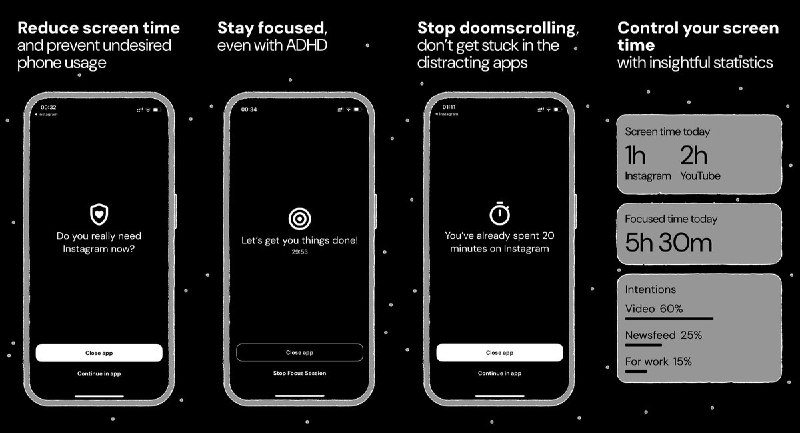  #应用限免  软件名称：Ascent: Screen Time Control   支持平台：#iOS 17.0+  软件价格：内购限免  软件简介：一款屏幕时间管理与应用拦截工具，通过暂停练习（Pause Exercise）在打开干扰应用前设置反思缓冲、专注会话（Focus Session）临时屏蔽特定应用、使用意图（Intentions）引导有意识的手机使用、应用限时（App Limits）设定每日使用上限、快捷方式与书签减少操作步骤