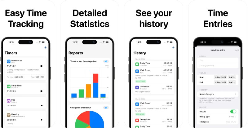  #应用限免  软件名称：Salary Hours Overtime Tracker  支持平台：#iOS 17.0+  软件价格：内购限免  软件简介：一款专为时间管理和工资跟踪设计的应用