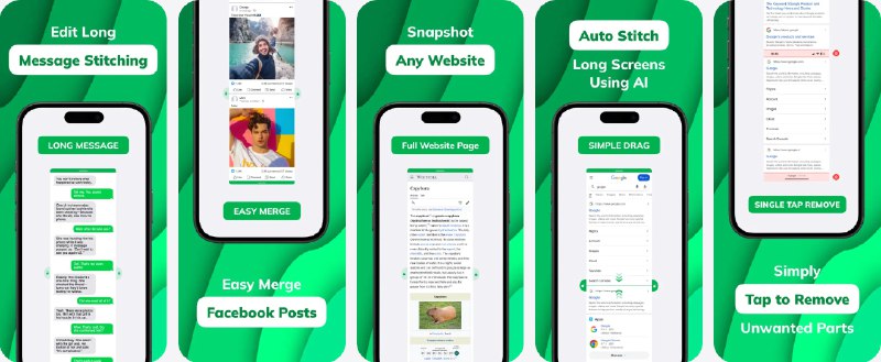  #应用限免  软件名称：Photo Stitch!  支持平台：#iOS 15.0+  软件价格：￥22.00 -> ¥0.00  软件简介：一款强大的图片拼接工具，能够帮助你将多张照片或截图自动拼接为一张无缝的长图