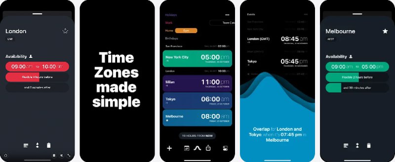  #应用限免  软件名称：Overlap: Best Time Converter  支持平台：#iOS 15.0+  软件价格：￥8.00 -> ¥0.00  软件简介：一款智能世界时钟与跨时区时间规划工具，专为远程协作和异地沟通设计