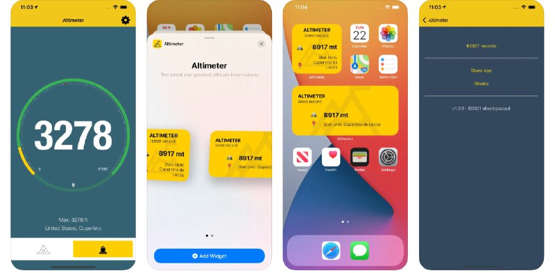  #应用限免  软件名称：Alti-meter  支持平台：#iOS 12.0+  软件价格：¥6.00 -> ¥0.00  软件简介：一款海拔计应用，您可以在米和英尺单位之间切换，该软件可以自动记录达到的最大海拔，弥补了国区手机指南针不显示高度的缺陷  软件下载：点击下载