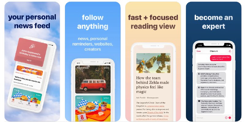  #优质应用   软件名称：feeeed: rss reader and more  支持平台：#iOS 15.0+  软件价格：免费  软件简介：一款个性化的RSS阅读器，您可以订阅网站的最新文章，并集成了多种个性化功能，如查看本地天气、照片库回忆、联系人生日、步数统计等