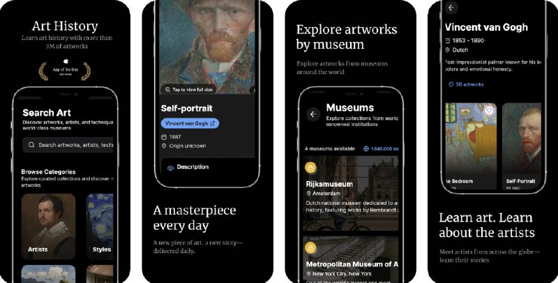  #应用限免  软件名称：LearnArt - 美术与博物馆  支持平台：#iOS 15.1+  软件价格：内购限免（跳过试用后若无法获取订阅请重启应用或开启代理）  软件简介：一个探索全球绘画、博物馆与名画展览的艺术平台