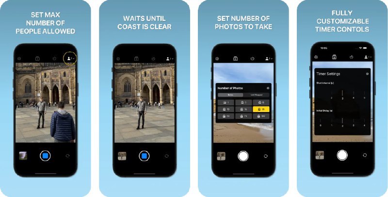  #应用限免  软件名称：AriaCam - AI Timer Camera  支持平台：#iOS 18.0+  软件价格：￥22.00 -> ¥0.00  软件简介：一款智能定时拍照应用，采用先进的 AI 技术自动检测陌生人进入镜头，并等待其离开后再拍摄照片