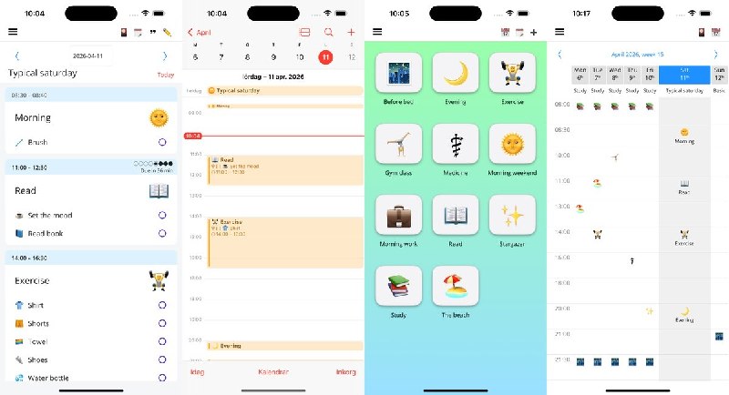  #应用限免  软件名称：Calendar Schedule  支持平台：#iOS 15.0+  软件价格：内购限免  软件简介： 一款日程模板管理应用，支持创建日常活动和任务模板并一键分配到日历