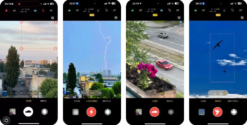  #应用限免  软件名称：Motion Catch  支持平台：#iOS 18.0+  软件价格：内购限免（若卡在给权限的页面需要重启手机解决）  软件简介：一款自动捕捉动态照片的应用，适用于拍摄鸟类、汽车、闪电、流星等场景