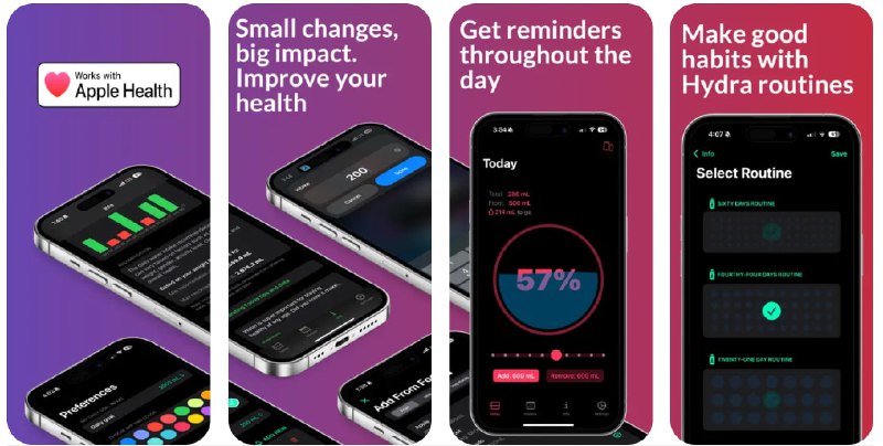  #应用限免  软件名称：Water Tracker – Daily Reminder  支持平台：#iOS 17.0+  软件价格：内购限免  软件简介：一款帮助您根据体重、活动水平和气候设置个性化每日饮水目标的应用，让您保持适当的水分摄入