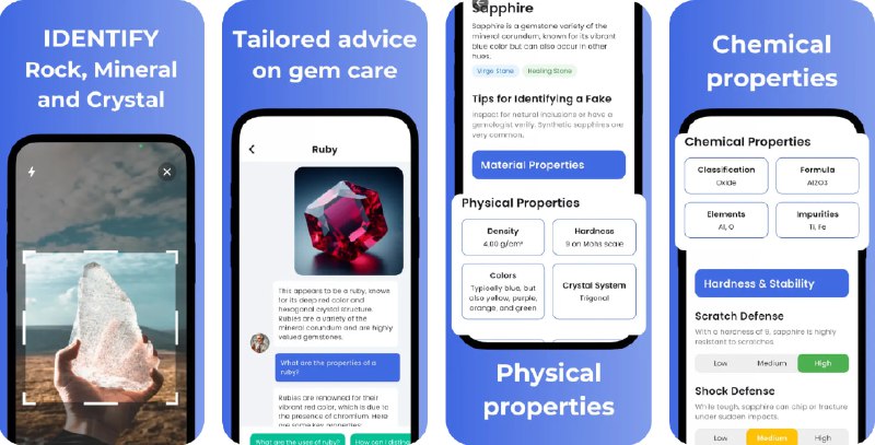  #应用限免  软件名称：Stone Identifier: Gemalyze  支持平台：#iOS 12.0+  软件价格：内购限免（若价格不为0请重启应用）  软件简介：一款宝石、岩石与矿物识别工具