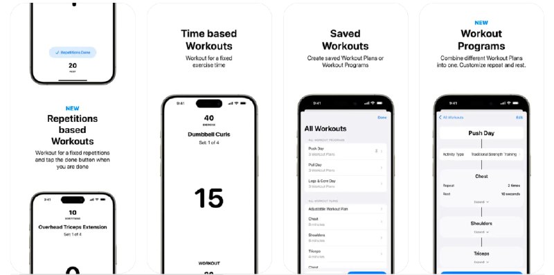  #应用限免  软件名称：Timed: Workout Timer & Planner  支持平台：#iOS 16.0+  软件价格：¥8.00 -> ¥0.00  软件简介：一款健身计时器和计划应用