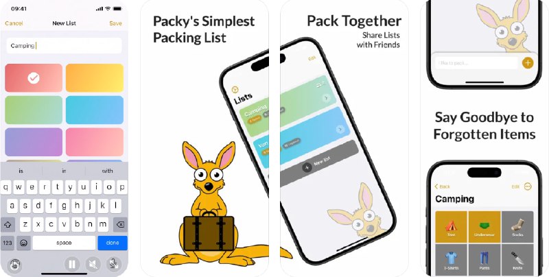  #应用限免  软件名称：Packing Checklist by Get Packy  支持平台：#iOS 13.0+  软件价格：内购限免  软件简介：一款简单易用的行李清单应用，帮助您在旅行前整理行李