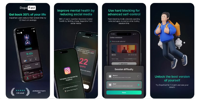 #应用限免  软件名称：Time blocking for productivity  支持平台：#iOS 16.0+  软件价格：内购限免  软件简介：一款帮助您减少屏幕时间、消除干扰并提高生产力的应用