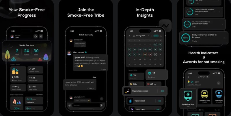  #应用限免  软件名称：戒烟 香烟 - 电子烟  支持平台：#iOS 15.0+  软件价格：内购限免  软件简介：一款帮助用户戒烟戒电子烟的应用，通过多个功能支持用户顺利摆脱烟瘾