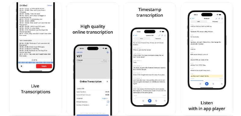  #应用限免  软件名称：Live transcribe speech to text  支持平台：#iOS 16.0+  软件价格：内购限免  软件简介：一款将语音转换为文本的实时转录应用