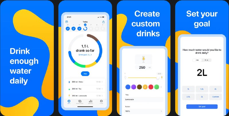  #应用限免  软件名称：Water Reminder - Hydro Coach  支持平台：#iOS 16.0+  软件价格：内购限免  软件简介：一款帮助默默实现饮水目标的应用，您可以根据自己的喜好设置饮水目标，并通过友好的仪表板监控饮水情况和历史