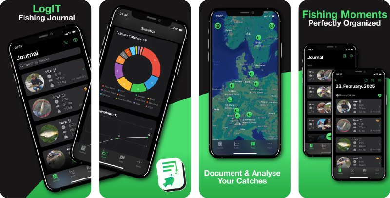  #应用限免  软件名称：Fishing Journal - LogIT  支持平台：#iOS 17.0+  软件价格：内购限免  软件简介：一款为钓鱼爱好者量身打造的智能钓鱼日志应用