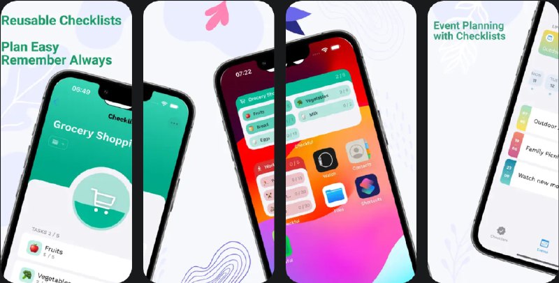  #应用限免  软件名称：Recurring Checklist - Checkful  支持平台：#iOS 16.0+  软件价格：内购限免  软件简介：一款专为活动规划设计的应用，它提供可定制的检查清单、现成的模板、组织集合、事件提醒以及小部件功能，帮助您轻松管理活动
