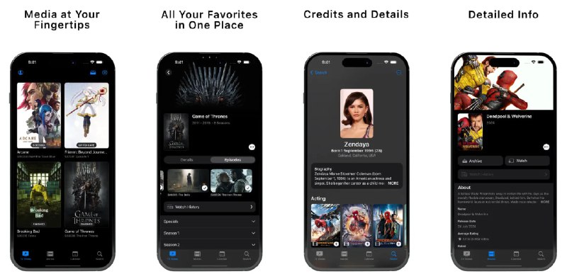 🧭 #应用限免 📂 软件名称：TV & Movie Tracker - Epoch 🍏 支持平台：#iOS 17.0+ 📊 软件价格：内购限免（注意不要点到试用） 🪟 软件简介：一款功能强大的影视追剧与管理工具