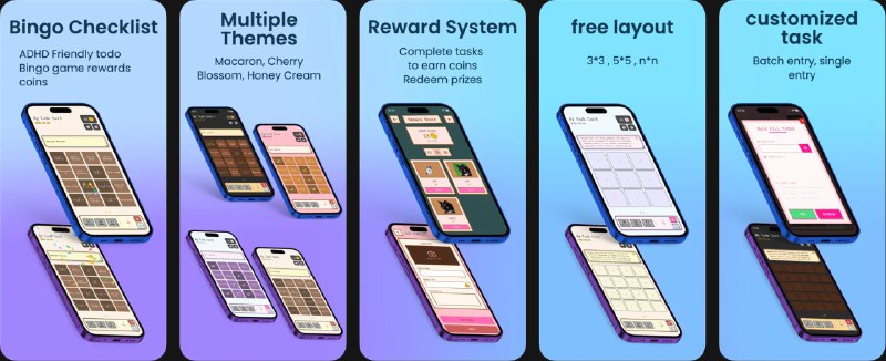  #应用限免  软件名称：BingoDo  支持平台：#iOS 16.0+  软件价格：￥8.00 -> ¥0.00  软件简介：一款基于宾果风格棋盘的待办事项应用