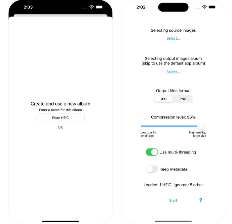  #应用限免  软件名称：HEIC images batch converter  支持平台：#iOS 12.0+  软件价格：¥58.00 -> ¥0.00  软件简介：一款用于批量转换和压缩 HEIC 图像格式的工具