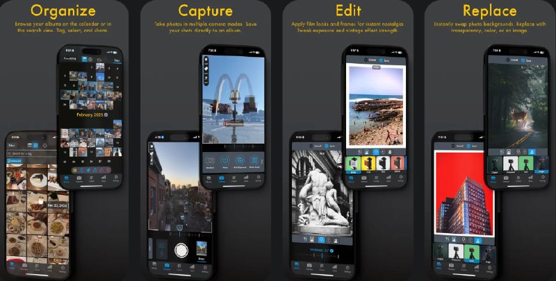 #应用限免  软件名称：Phomo — Photo Journal  支持平台：#iOS 15.1+  软件价格：内购限免  软件简介：一款照片管理应用，支持日历视图浏览、照片标签和搜索功能，还提供简单的编辑功能，您可以尝试不同的复古胶卷效果、替换背景和为照片添加边框，  软件下载：点击下载 频道    群聊    投稿    商务
