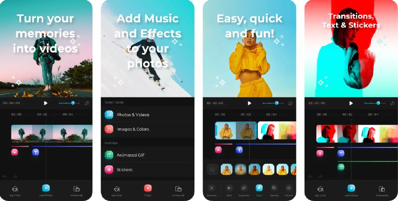  #应用限免  软件名称：视频编辑器 Video Motiom Mixer  支持平台：#iOS 15.6+  软件价格：内购限免（可能需要重启才能显示）  软件简介：一款视频编辑应用，支持包括无缝整合照片和视频、个性化贴纸和滤镜等功能，还内置丰富的音频库、实时音频录制、动态视频转场和可定制背景，适用于捕捉和分享特别时刻