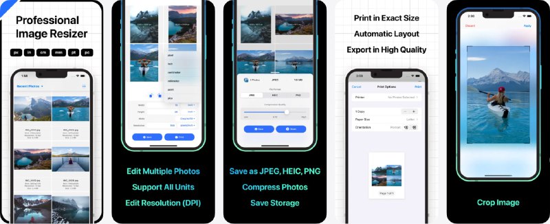  #应用限免  软件名称：Resize Photos  支持平台：#iOS 15.0+  软件价格：内购限免（主页右上角三个点-Change Plan-Lifetime Plan,确认价格为 0 后订阅）  软件简介：一款图片编辑工具，支持批量调整和压缩图片，以节省设备存储空间