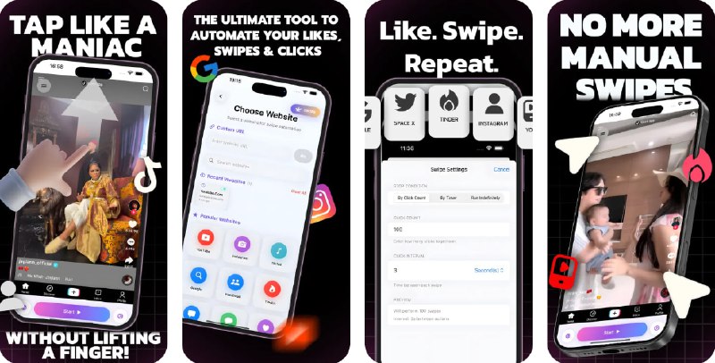  #应用限免  软件名称：Auto Tap & Swipe on Screen  支持平台：#iOS 18.0+  软件价格：内购限免（lifetime 选项在SUBSCRIBE左下角灰色小字）  软件简介：内置私密浏览器的网页自动化助手，可在喜欢的网站上自动执行点击、滑动与刷新等重复动作