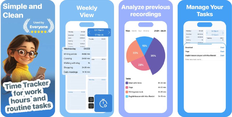  #应用限免  软件名称：Time Keeper  支持平台：#iOS 12.0+  软件价格：内购限免  软件简介：一款帮助您提升时间利用率的应用