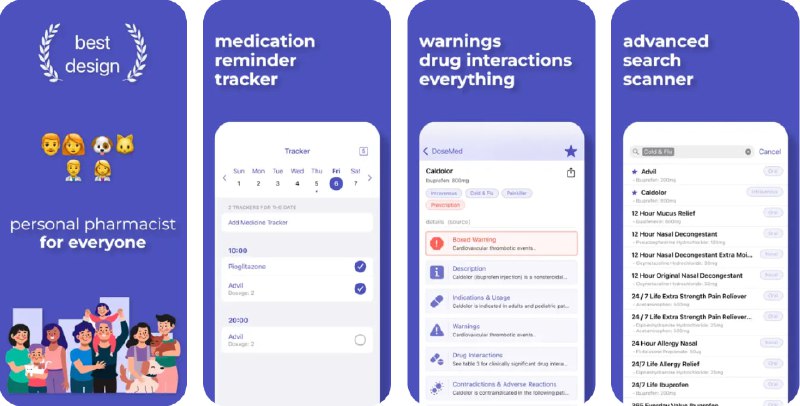  #应用限免  软件名称：DoseMed - Medication Reminder  支持平台：#iOS 17.0+  软件价格：内购限免（记得点lifetime选项）  软件简介：一款药物提醒和追踪应用