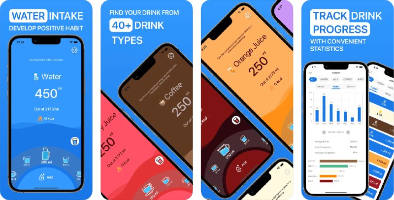  #应用限免  软件名称：喝水 - 饮料追踪器和提醒  支持平台：#iOS 12.4+  软件价格：内购限免  软件简介：一款每日饮水目标和定时提醒应用，您可以轻松记录每日饮水量，并查看历史数据，应用支持多种饮品的记录，您可以观察自己的饮水趋势，减少不健康饮料的摄入