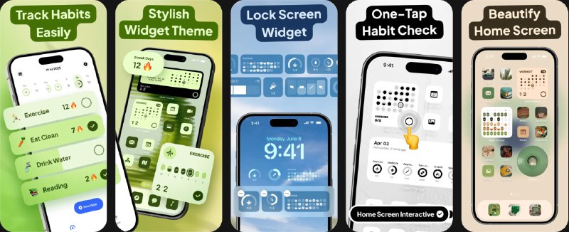  #应用限免  软件名称：Habit Tracker Widget  支持平台：#iOS 17.0+  软件价格：￥22.00 -> ¥0.00  软件简介：一款习惯追踪应用