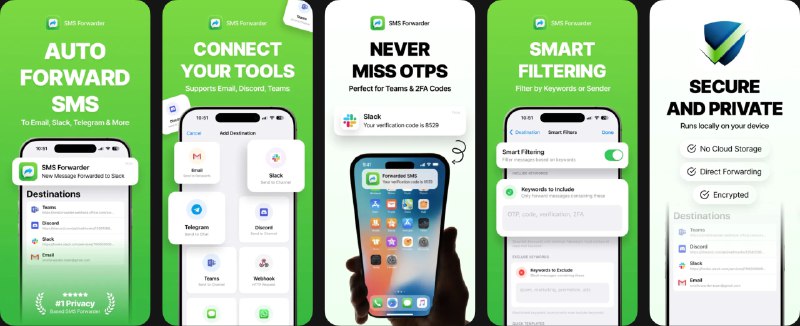  #优质应用  软件名称：短信转发器 – 验证码自动同步  支持平台：#iOS 17.0+  软件价格：免费  软件简介：一款短信自动转发与自动化工具，专注于自动同步验证码、客户通知、银行提醒等重要信息