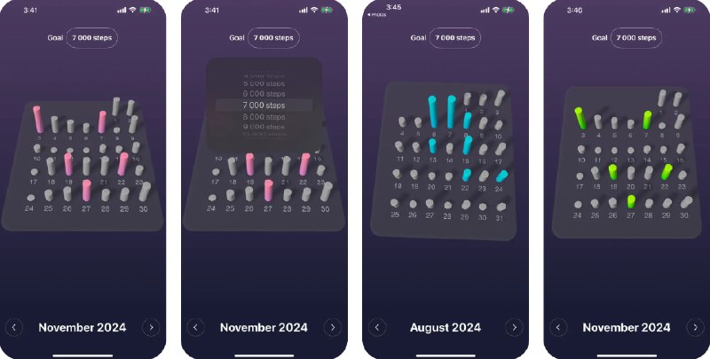  #应用限免  软件名称：Step Tracker 3D  支持平台：#iOS 17.2+  软件价格：¥38.00 -> ¥0.00  软件简介：一款将步数数据以炫酷3D交互图表展现的运动健康应用，通过可视化的3D图表，您可以更加直观地分析每日活动情况，并追踪个性化趋势与目标进展，激励您挑战自我，不断达成新的健康里程碑