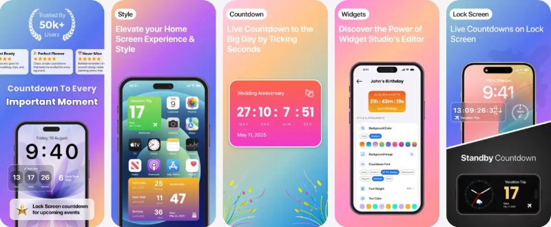  #应用限免  软件名称：CountX: Countdown & Reminders  支持平台：#iOS 18.0+  软件价格：内购限免  软件简介：一款专注“倒计时 + 提醒”的事件管理工具，可帮助你为生日、节日、假期、考试、项目截止日期等创建精美倒计时，并通过主屏幕、锁屏和 StandBy 模式小组件随时查看