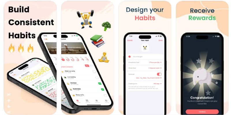  #应用限免  软件名称：Atomic - Habits Tracker  支持平台：#iOS 16.1+ #macOS 13.0+  软件价格：内购限免  软件简介：一款帮助您建立好习惯并管理日常事务的应用程序
