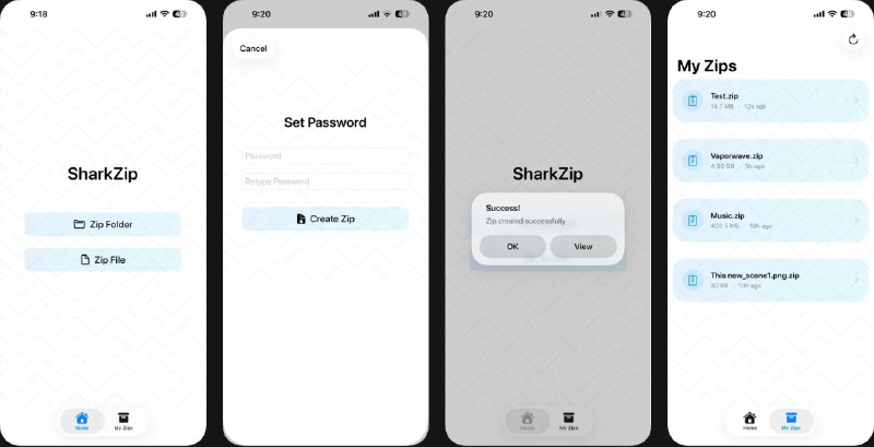  #应用限免  软件名称：SharkZip - Zip with Password  支持平台：#iOS 18.6+  软件价格：￥15.00 -> ¥0.00  软件简介：一款文件加密压缩的 ZIP 工具，支持压缩单个文件或整个文件夹，并管理本地所有压缩档案；内置快速预览功能，可直接查看 ZIP 内容，并通过邮件、信息、AirDrop 或各类云服务分享受密码保护的压缩包