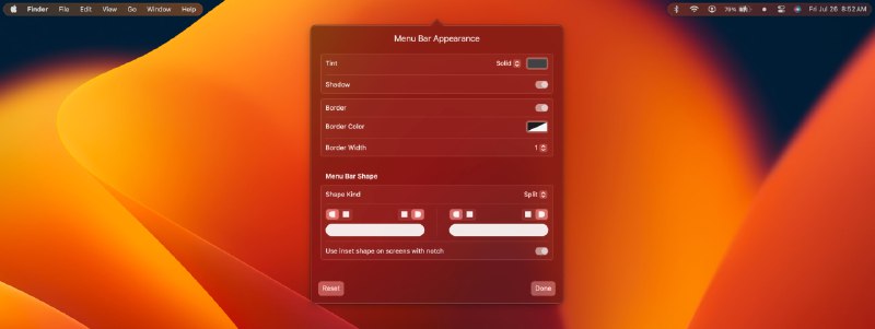  #优质应用   软件名称：Ice  支持平台：#macOS 14.0+  软件价格：免费  软件简介：一款强大的菜单栏管理工具，主要功能是隐藏和显示菜单栏项目