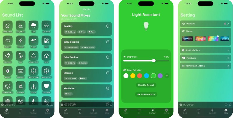  #应用限免  软件名称：MixNoise: 冥想、助眠、哄睡白噪音、舒缓压力  支持平台：#iOS 16.4+  软件价格：内购限免  软件简介：一款白噪音应用，具备助眠、舒缓压力、提升专注力、减轻头痛等多项功能