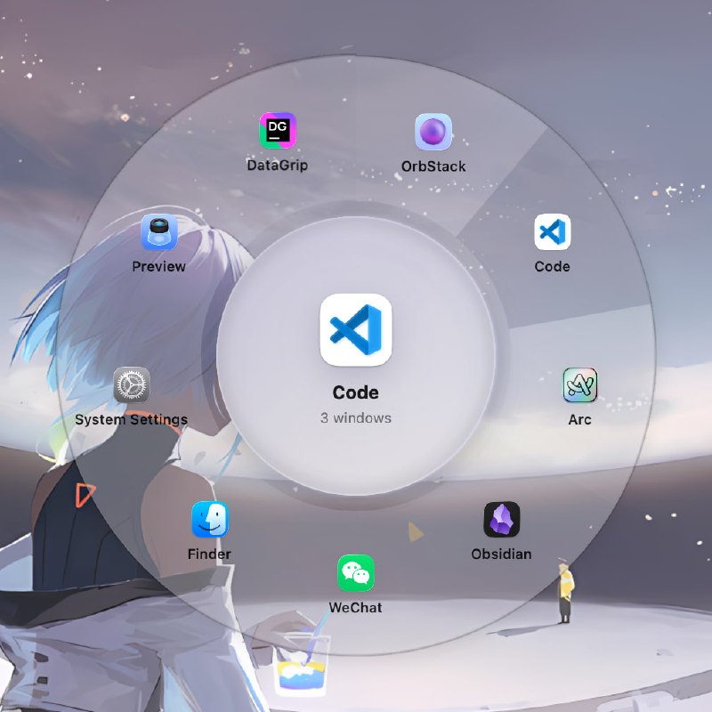  #优质应用  软件名称：DevSwitcher2  支持平台：#macOS   软件价格：免费  软件简介：一款高效优雅的窗口切换工具，提供了增强的应用程序切换功能，包括在同一应用内快速切换窗口和在所有应用之间切换的能力