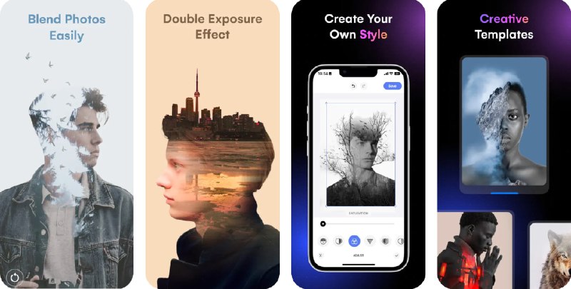  #应用限免  软件名称：Blend Photos  支持平台：#iOS 15.0+  软件价格：内购限免（点击change plan 后选择lifetime 确认价格为0）  软件简介：一款照片创意拼接与混合工具，内置多种模板和高级蒙版、滤镜，支持一键智能抠图、对象背景自动移除、形状蒙版和渐变融合等操作，让你轻松创作独特艺术照片
