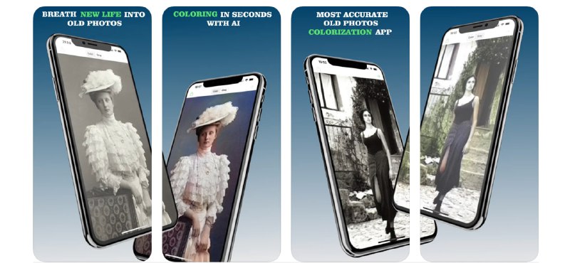  #应用限免  软件名称：Colorize - Improve Old Photos  支持平台：#iOS 13.2+  软件价格：美区限免  软件简介：一款改善老照片的应用，可以向黑白图像添加现实的颜色