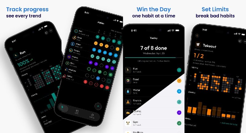  #应用限免  软件名称：Cadence - Habit Tracker  支持平台：#iOS 15.1+  软件价格：内购限免  软件简介： 一款极简安静的习惯追踪应用，支持目标设定与「至少 / 最多」限制、自定义计划（每天 / 特定日 / 自定义频率）、色彩热力图、连续打卡统计与动量环、锁屏快捷记录、智能提醒