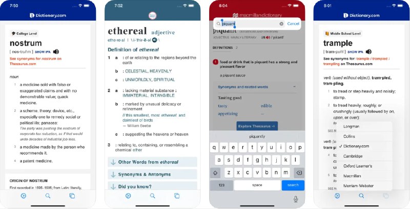  #应用限免  软件名称：晴空词典  支持平台：#iOS 14.0+  软件价格：¥12.00 -> ¥0.00  软件简介：一款在线英语词典应用，支持多种免费在线词典的查询，包括Dictionary.com、Longman和Oxford