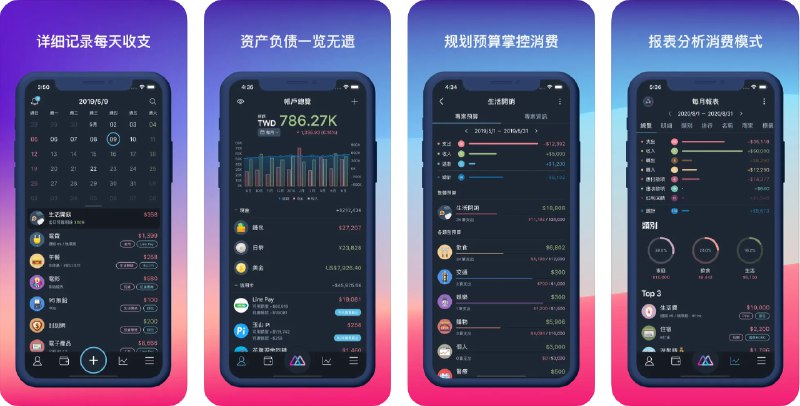  #应用限免  软件名称：MOZE 3.0  支持平台：#iOS 13.0+  软件价格：部分内购限免  软件简介：一款个人消费和预算管理工具，帮助您养成健康的理财习惯
