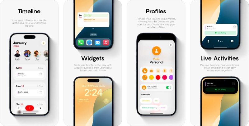  #应用限免  软件名称：Dey: Minimal Calendar  支持平台：#iOS 18.0+  软件价格：¥15.00 -> ¥0.00  软件简介：一款设计简约的日历与规划应用，可通过整洁的时间线视图高效组织您的日程