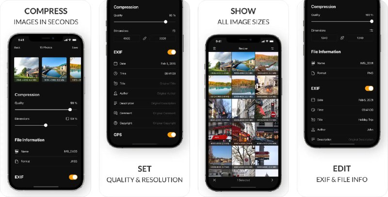  #应用限免  软件名称：Image Resizer - Photo Compress  支持平台：#iOS 13.0  软件价格：¥8.00 -> ¥0.00  软件简介：一款图像批量裁剪和照片压缩工具，可以帮助您轻松调整图像尺寸和压缩照片大小以节省存储空间，同时保持照片质量