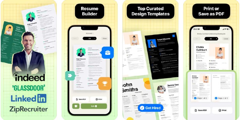  #应用限免  软件名称：Resume Maker: CV Maker  支持平台：#iOS 14.0+  软件价格：¥38.00 -> ¥0.00  软件简介：一款简历制作应用，提供多种模板和可定制选项，以满足不同职业目标的需求