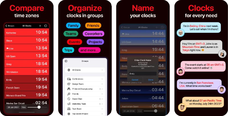  #应用限免  软件名称：Military Time Clock  支持平台：#iOS 17.0+  软件价格：内购限免  软件简介：一款多时区时间管理与转换工具，适合协调会议、旅游、远程团队合作等多场景
